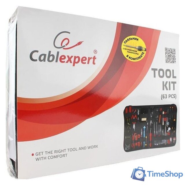 Электромонтажный набор Cablexpert TK-ELEC (63 предмета) - Изображение №4 — Интернет-магазин Time-Shop