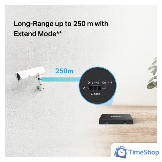 Неуправляемый коммутатор Mercusys MS108GP - Изображение №6 — Интернет-магазин Time-Shop