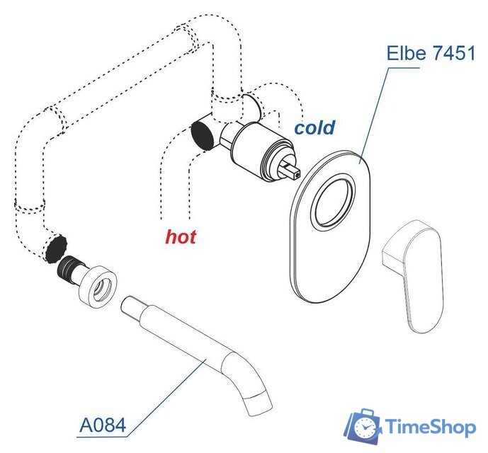 Комплект смесителей Wasserkraft A74543 - Изображение №2 — Интернет-магазин Time-Shop