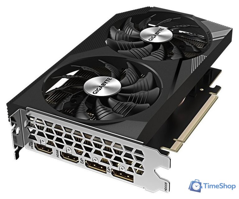 Видеокарта Gigabyte GeForce RTX 3050 Windforce OC V2 8G GV-N3050WF2OCV2-8GD - Изображение №4 — Интернет-магазин Time-Shop