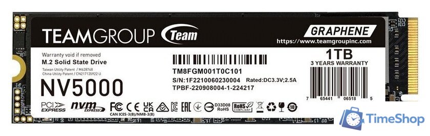 SSD Team NV5000 1TB TM8FGM001T0C101 - Изображение №1 — Интернет-магазин Time-Shop