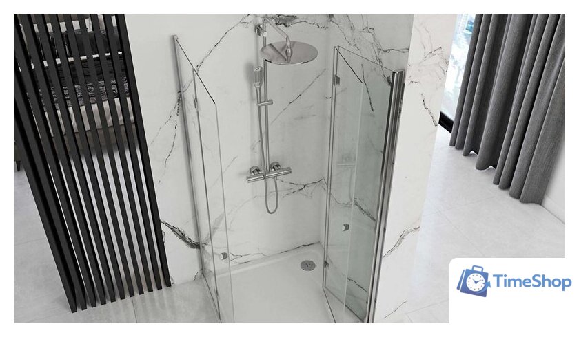 Душевая дверь Rea Fold Modul 110 N2 (хром/прозрачное стекло) - Изображение №6 — Интернет-магазин Time-Shop