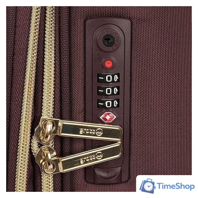 Чемодан-спиннер Grott 338-1731/3-28 (бордовый) - Изображение №2 — Интернет-магазин Time-Shop