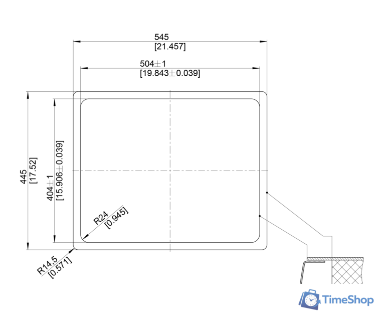 Кухонная мойка Blanco Andano 500-IF (без клапана-автомата) - Изображение №7 — Интернет-магазин Time-Shop