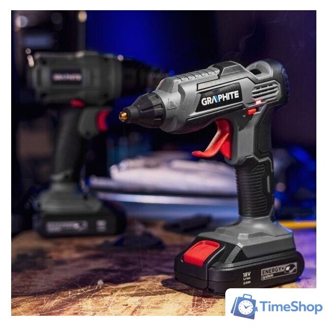 Термоклеевой пистолет GRAPHITE 58G040 (без АКБ) - Изображение №12 — Интернет-магазин Time-Shop