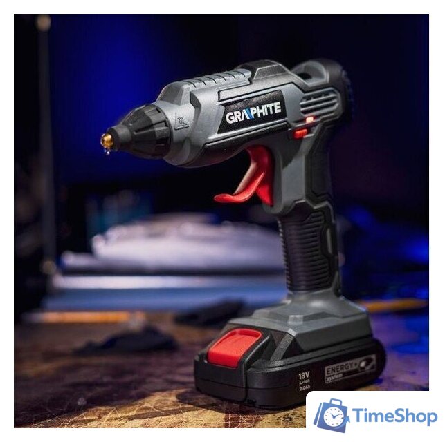 Термоклеевой пистолет GRAPHITE 58G040 (без АКБ) - Изображение №10 — Интернет-магазин Time-Shop