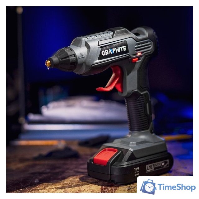 Термоклеевой пистолет GRAPHITE 58G040 (без АКБ) - Изображение №8 — Интернет-магазин Time-Shop