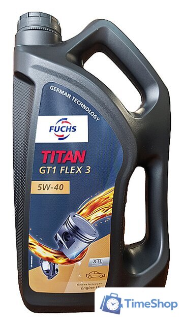 Моторное масло Fuchs Titan GT1 Flex 3 5W-40 5л - Изображение №1 — Интернет-магазин Time-Shop