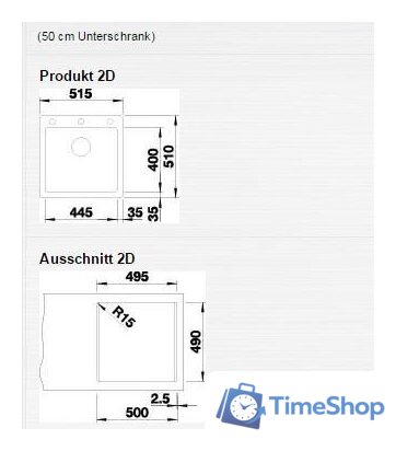 Кухонная мойка Blanco Pleon 5 527318 (вулканический серый) - Изображение №3 — Интернет-магазин Time-Shop