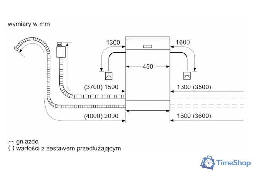 Отдельностоящая посудомоечная машина Bosch Serie 2 SPS2HMI58E - Изображение №5 — Интернет-магазин Time-Shop