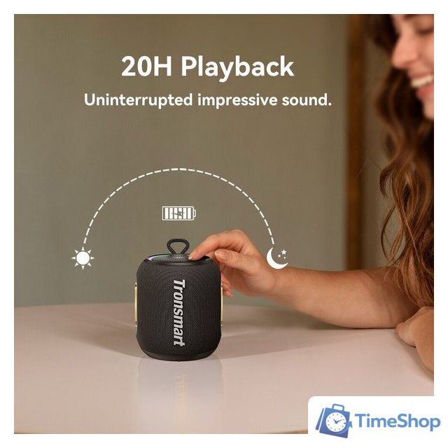 Беспроводная колонка Tronsmart T8 Mini (черный) - Изображение №8 — Интернет-магазин Time-Shop