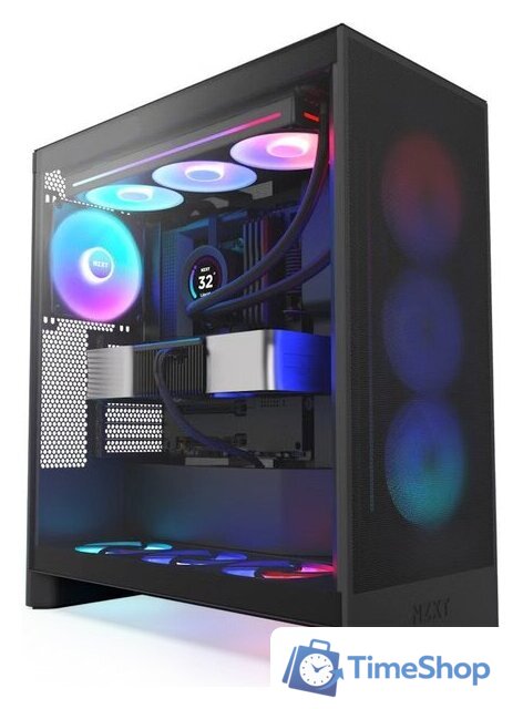 Корпус NZXT H7 Flow RGB 2024 CM-H72FB-R1 - Изображение №1 — Интернет-магазин Time-Shop