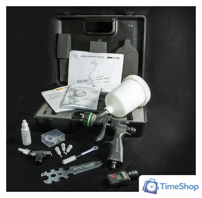 Краскопульт Walcom Carbonio HVLP 983013 - Изображение №2 — Интернет-магазин Time-Shop