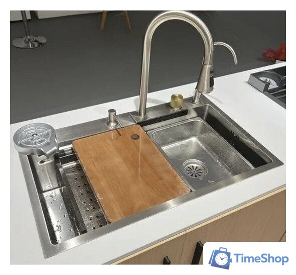 Кухонная мойка MARRBAXX C7546-R Decor C7546-DMR (нержавеющая сталь) - Изображение №1 — Интернет-магазин Time-Shop