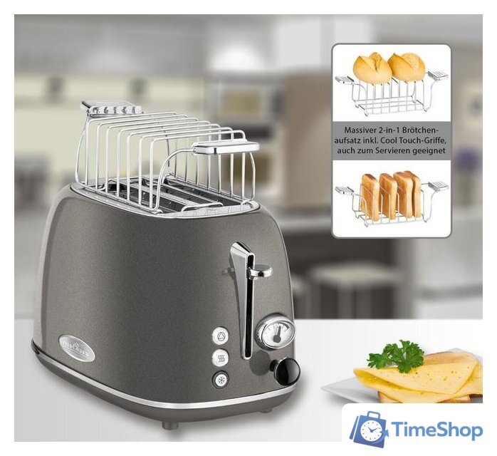Тостер ProfiCook Vintage PC-TA 1193 (антрацит) - Изображение №6 — Интернет-магазин Time-Shop