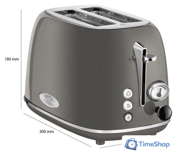 Тостер ProfiCook Vintage PC-TA 1193 (антрацит) - Изображение №8 — Интернет-магазин Time-Shop