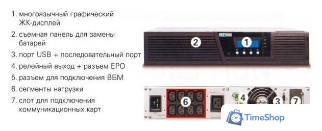 Источник бесперебойного питания Eaton Powerware 9130 1500RM - Изображение №3 — Интернет-магазин Time-Shop