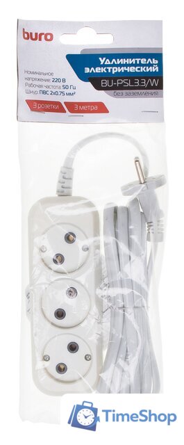 Удлинитель Buro BU-PSL3.3/W - Изображение №4 — Интернет-магазин Time-Shop