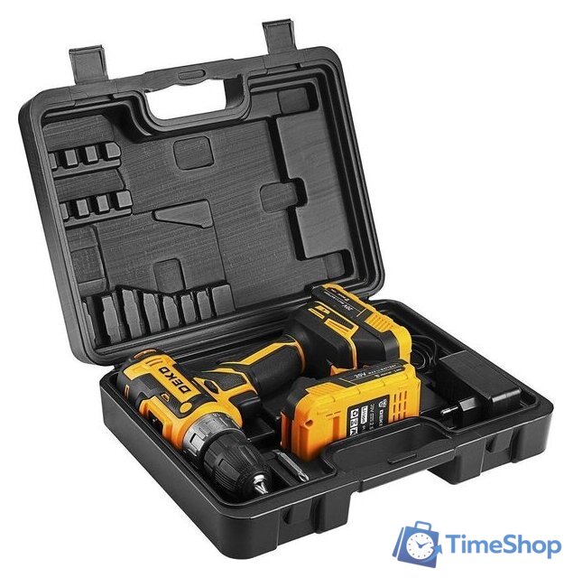 Дрель-шуруповерт Deko DKCD20-Li 085-1123 (с 2-мя АКБ, кейс) - Изображение №3 — Интернет-магазин Time-Shop