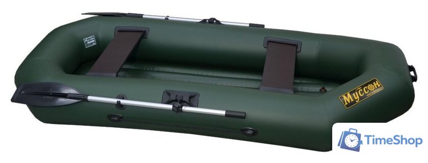Гребная лодка Муссон S-262 НД (зеленый) - Изображение №4 — Интернет-магазин Time-Shop