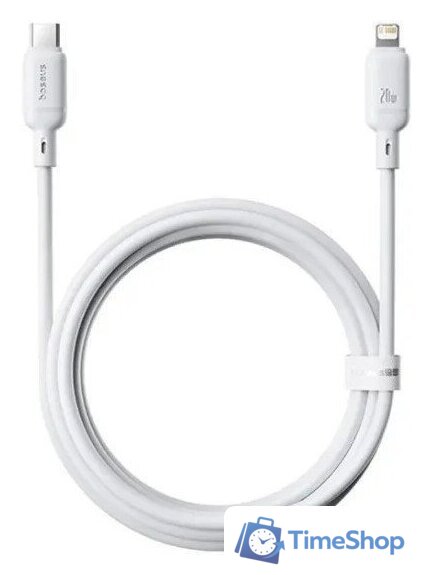 Кабель Baseus Silky Series Fast Charging Cable USB Type-C - Lightning (2 м, белый) - Изображение №1 — Интернет-магазин Time-Shop
