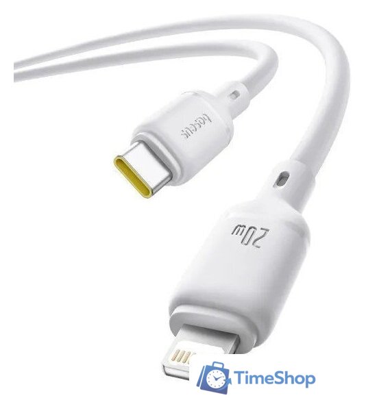 Кабель Baseus Silky Series Fast Charging Cable USB Type-C - Lightning (2 м, белый) - Изображение №3 — Интернет-магазин Time-Shop