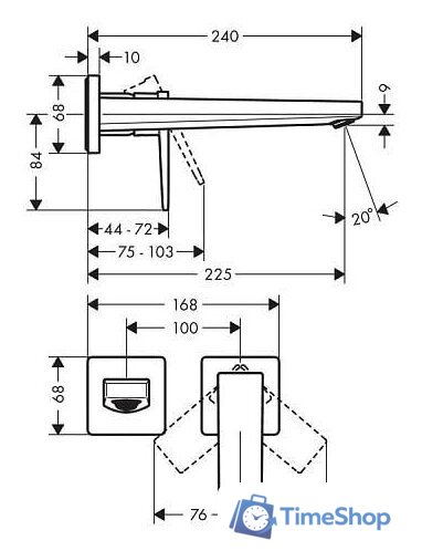 Смеситель Hansgrohe Metropol 32526340 - Изображение №2 — Интернет-магазин Time-Shop
