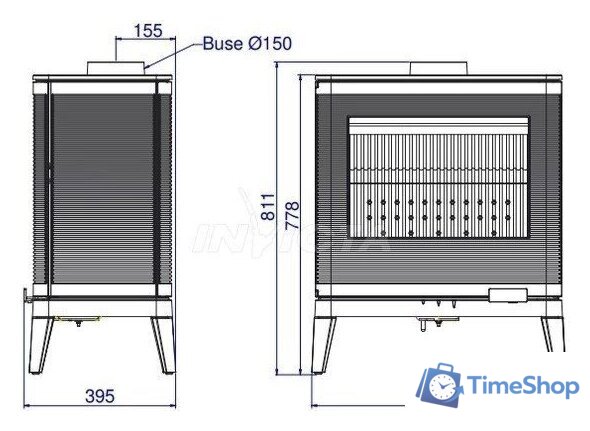 Свободностоящая печь-камин Invicta Kazan Zen 6104-49 - Изображение №3 — Интернет-магазин Time-Shop