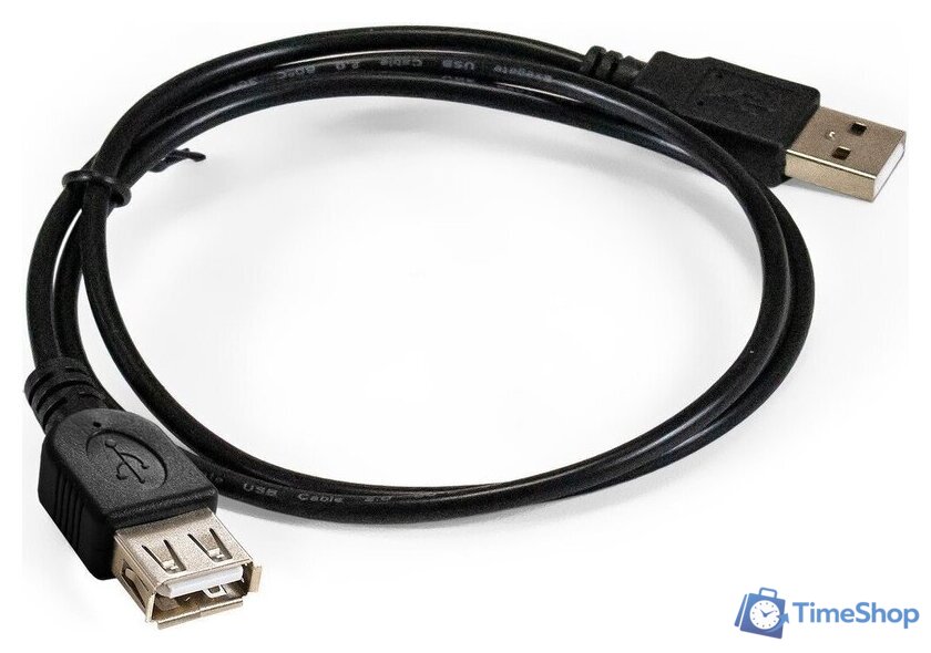 Удлинитель ExeGate EX-CC-USB2-AMAF-0.5 USB Type-A - USB Type-A (0.5 м, черный) - Изображение №1 — Интернет-магазин Time-Shop
