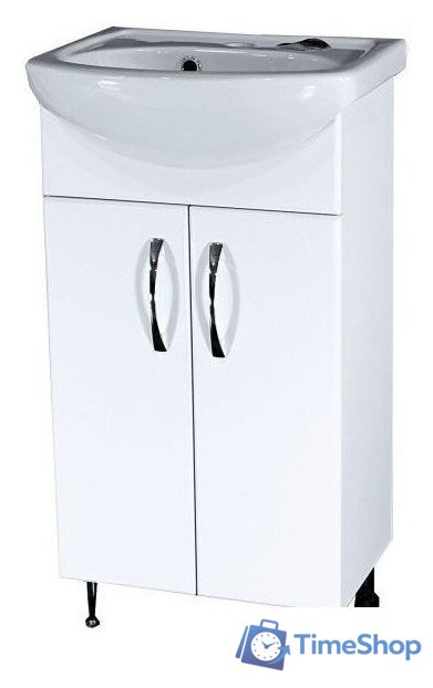  СанитаМебель Тумба под умывальник Камелия-61.13 Д2 (белый) - Изображение №1 — Интернет-магазин Time-Shop
