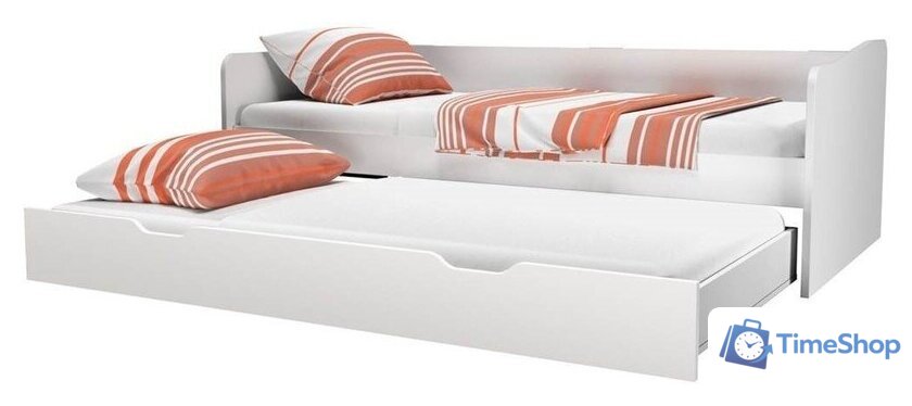 Кровать с выдвижным спальным местом Polini Kids Fun 4200 (белый) - Изображение №4 — Интернет-магазин Time-Shop