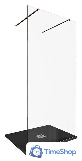 Душевая стенка Allen Brau Infinity 2 3.21059.60 323851 (медь браш) - Изображение №2 — Интернет-магазин Time-Shop