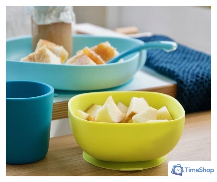 Набор детской посуды Beaba Silicone Meal Set 913428 - Изображение №3 — Интернет-магазин Time-Shop