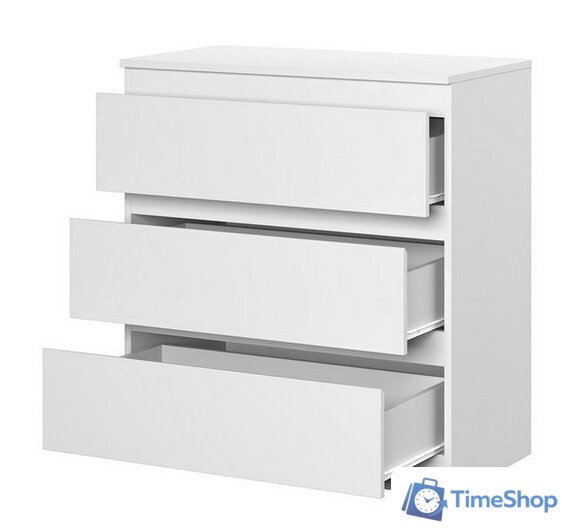 Комод НК-Мебель Stern Т-3 3-я 72674928 16мм (белый) - Изображение №3 — Интернет-магазин Time-Shop