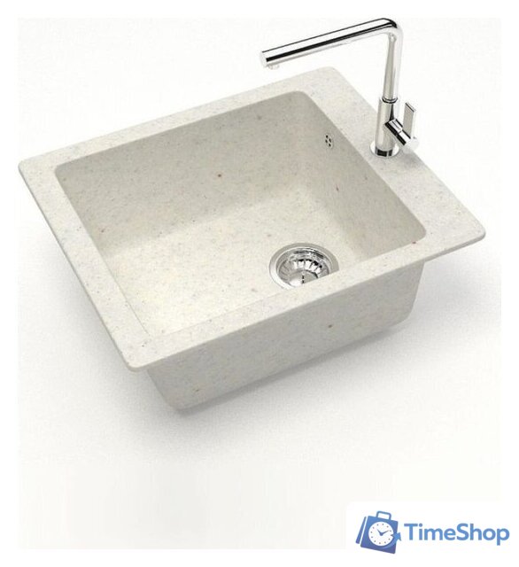 Кухонная мойка Teymi Helmi 50x42 T120106 (белый матовый) - Изображение №2 — Интернет-магазин Time-Shop