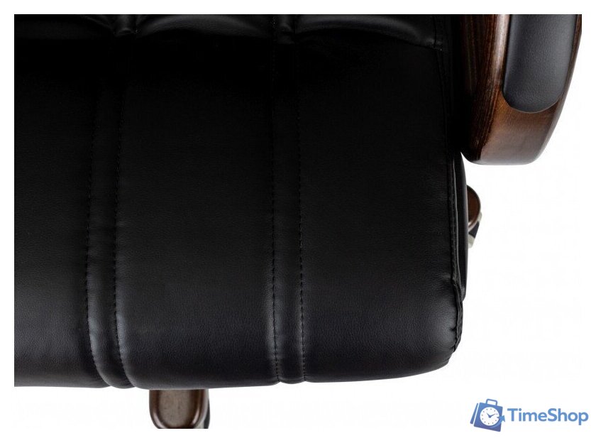 Офисное кресло Бюрократ T-9932W-LOW-Eco (черный, экокожа) - Изображение №7 — Интернет-магазин Time-Shop