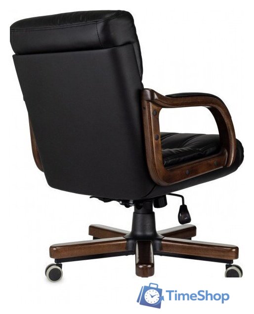 Офисное кресло Бюрократ T-9932W-LOW-Eco (черный, экокожа) - Изображение №5 — Интернет-магазин Time-Shop