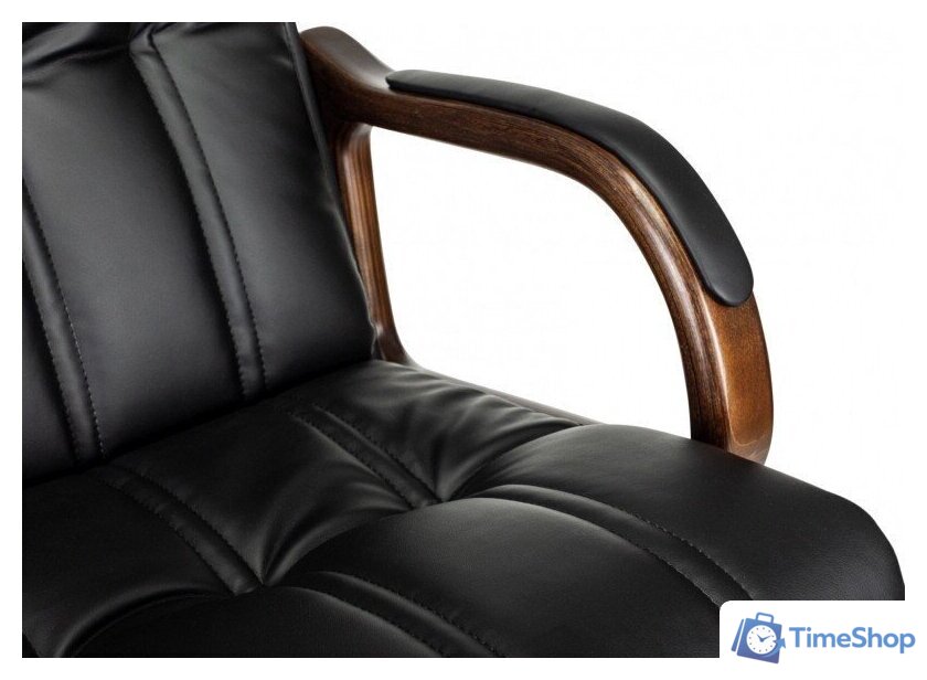 Офисное кресло Бюрократ T-9932W-LOW-Eco (черный, экокожа) - Изображение №8 — Интернет-магазин Time-Shop