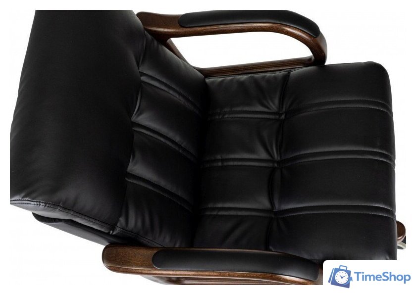 Офисное кресло Бюрократ T-9932W-LOW-Eco (черный, экокожа) - Изображение №10 — Интернет-магазин Time-Shop