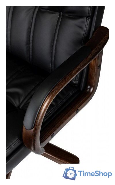 Офисное кресло Бюрократ T-9932W-LOW-Eco (черный, экокожа) - Изображение №6 — Интернет-магазин Time-Shop