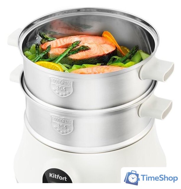 Пароварка Kitfort KT-2035 - Изображение №4 — Интернет-магазин Time-Shop