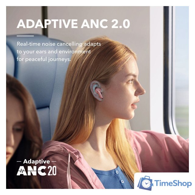 Наушники Anker Soundcore Liberty 4 NC (розовый) - Изображение №3 — Интернет-магазин Time-Shop