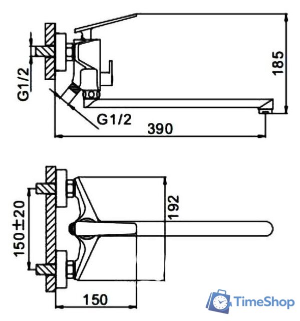 Смеситель FRAP H58 F2258 - Изображение №2 — Интернет-магазин Time-Shop
