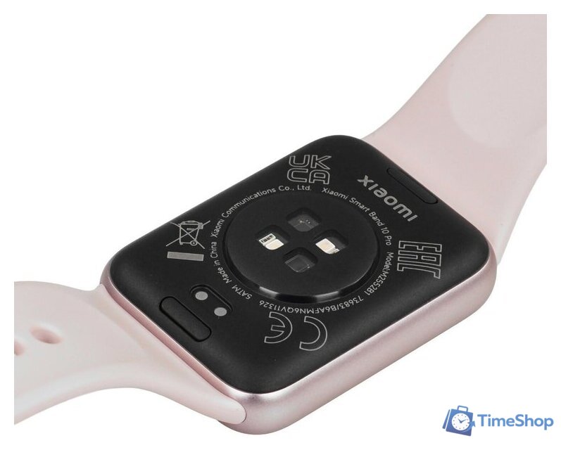 Фитнес-браслет Xiaomi Smart Band 10 Pro M2552B1 (розовый, с розовым силиконовым ремешком, международная версия) - Изображение №7 — Интернет-магазин Time-Shop