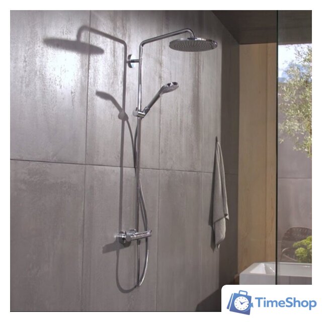Душевая система  Hansgrohe Croma Select 280 Air 1jet 26790000 - Изображение №4 — Интернет-магазин Time-Shop