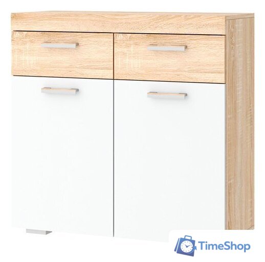 Комод Памир Соната ТС-900 (дуб сонома/белый глянец) - Изображение №1 — Интернет-магазин Time-Shop