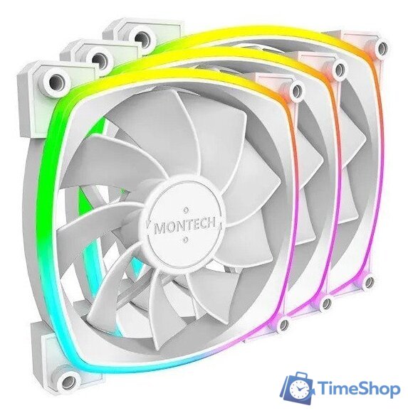 Комплект вентиляторов для корпуса Montech RX120 PWM 3 IN 1 (белый) - Изображение №1 — Интернет-магазин Time-Shop