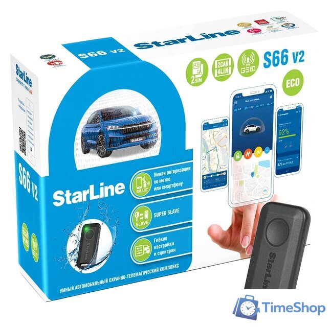 Автосигнализация StarLine S66 v2 LTE - Изображение №1 — Интернет-магазин Time-Shop