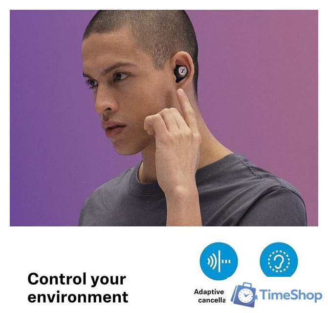 Наушники Sennheiser Momentum True Wireless 3 (графит) - Изображение №3 — Интернет-магазин Time-Shop