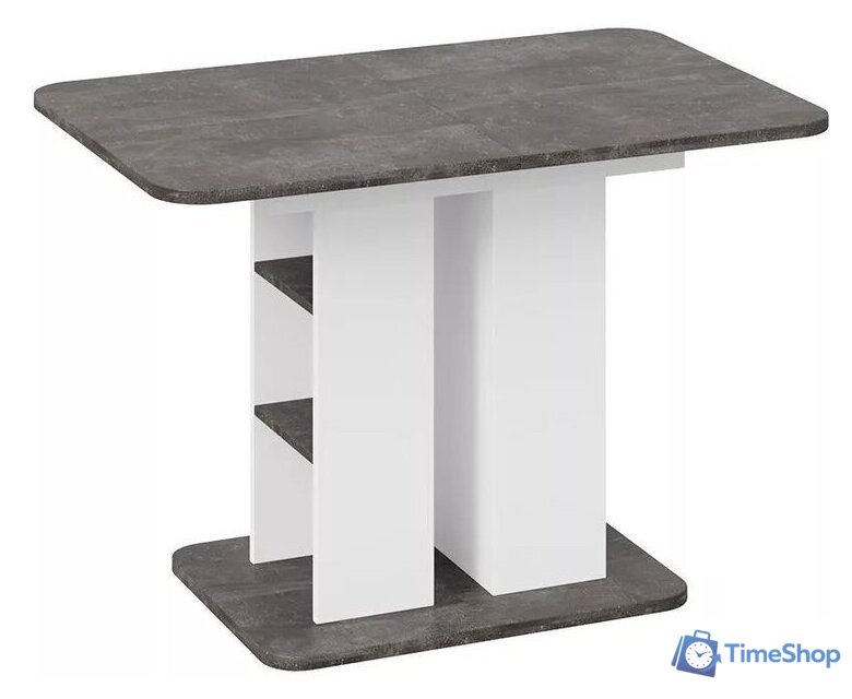 Кухонный стол Трия Мюнхен тип 2 (белый ясень-ателье темный) - Изображение №2 — Интернет-магазин Time-Shop